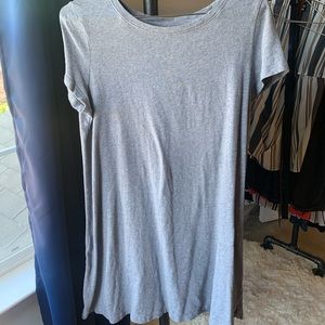 Gray T-shirt dress